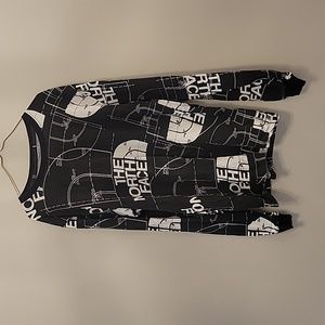 The North Face Half Dome AOP mens small T-shirt in black with white graphics